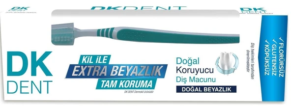 Dermokil Dk Dent Diş Macunu Klasik Kil Özlü 75 Ml Fırça Hediyeli - 1