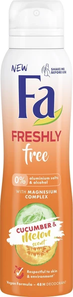 Fa Freshly Free Cucumber Ve Melon Bayan Deodorant 150 Ml