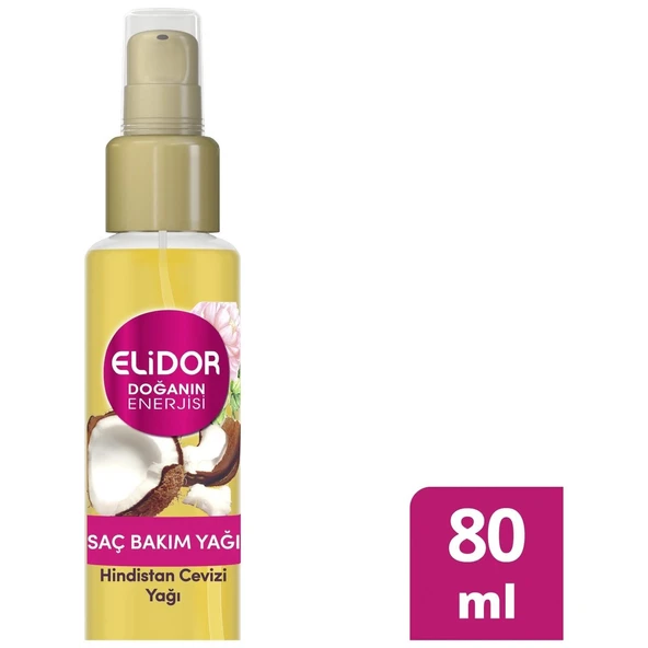 Elidor Saç Bakım Yağı Doğanın Enerjisi Hindistan Cevizi Özlü 80 Ml