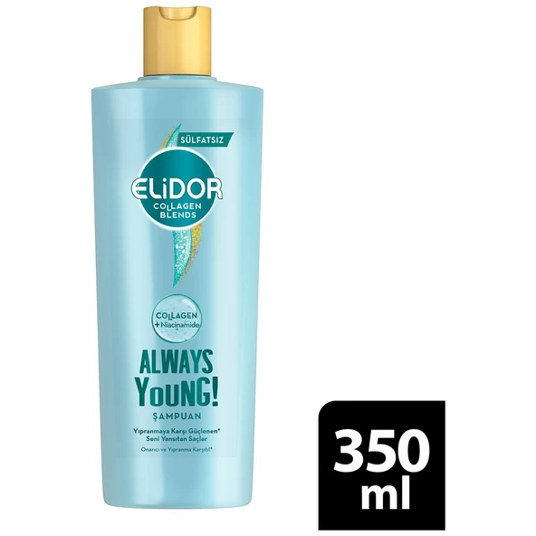 Elidor Collagen Blends Şampuan Always Young Sülfatsız 350 Ml ürün görseli 1