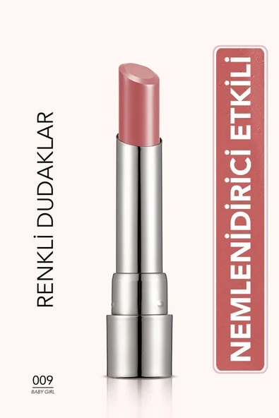 Flormar Sheer Up Lipstik Ruj 009 Baby Gırl ürün görseli