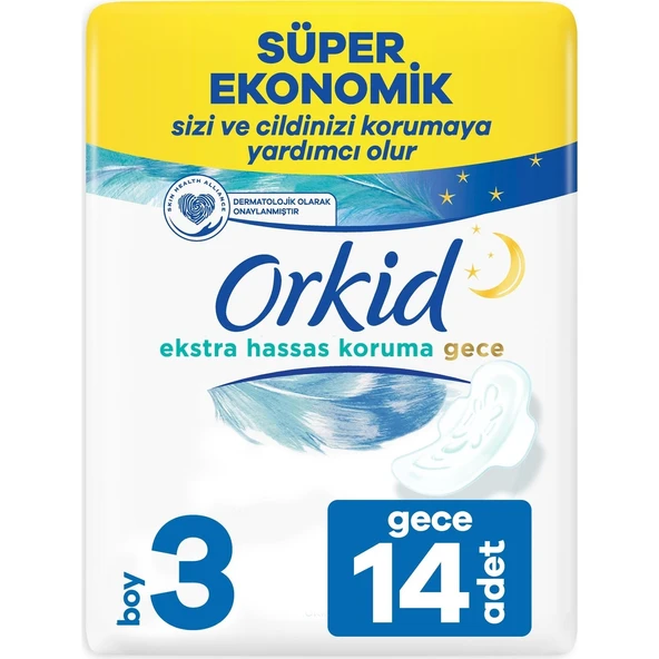 Orkid Ekstra Hassas Paket Gece 14 Lü ürün görseli