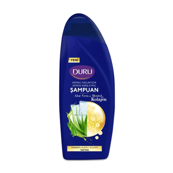 Duru Şampuan Aloe Vera Mentol Kolojen Kepekli Saçlar 500 Ml ürün görseli 1