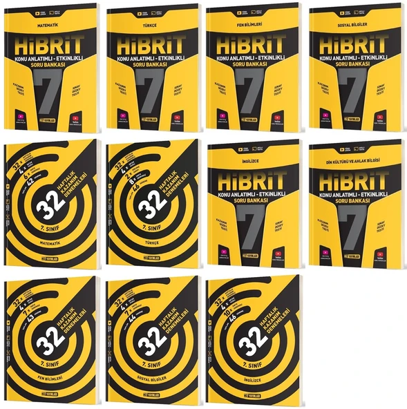 Hız 2025 7. Sınıf Tüm Dersler Hibrit Konu Anlatımlı Soru + 36 Haftalık Deneme Seti 11 Kitap ürün görseli