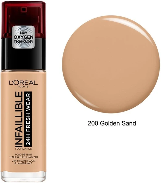 Loreal Parıs Infaıllıble 24h Fondöten 200 Golden Sand DELİST