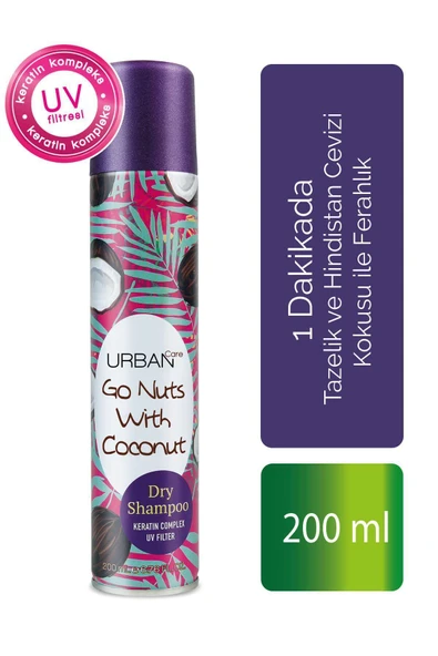 Urban Care Kuru Şampuan Go Nuts With Coconut 200 Ml ürün görseli