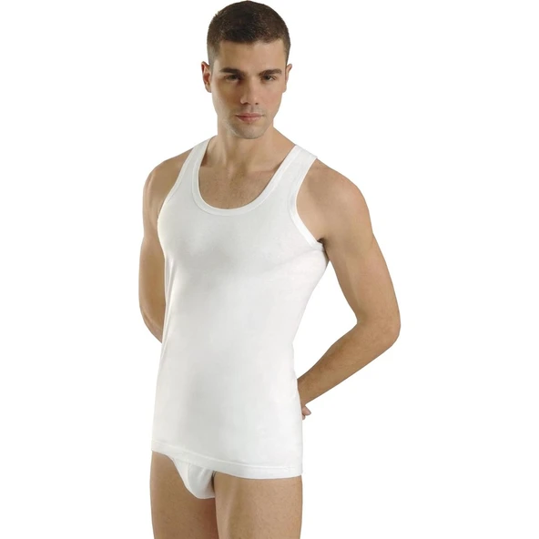 Anıt 1151 Penye Erkek Atlet Beyaz Beden XL