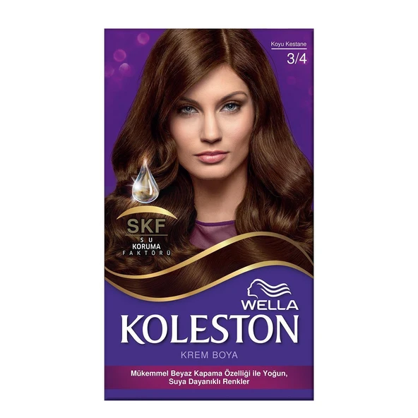 Koleston Kit Saç Boyası 3/4 Koyu Kestane ürün görseli