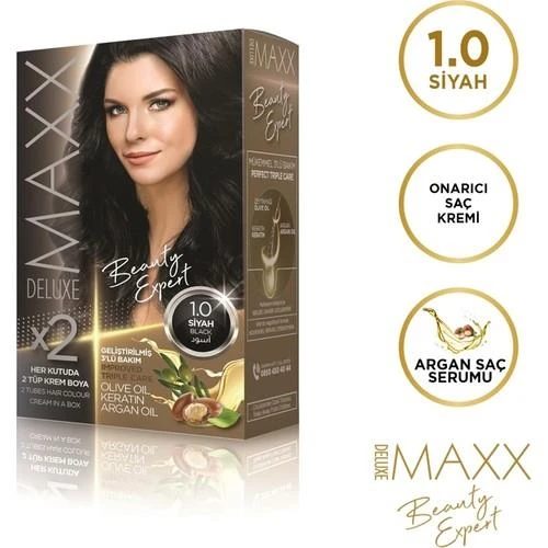 Maxx Deluxe Saç Boyası 1.0 Siyah ürün görseli