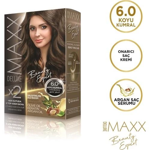 Maxx Deluxe Saç Boyası 6.0 Koyu Kumral ürün görseli 1
