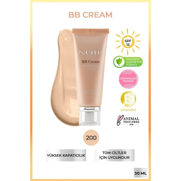 Note Bb Cream Advanced Skin Corrector No 200 ürün görseli