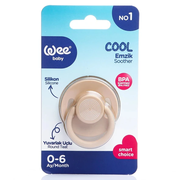 Wee Baby Cool Yuvarlak Uçlu Emzik 0-6 Ay No 1 363