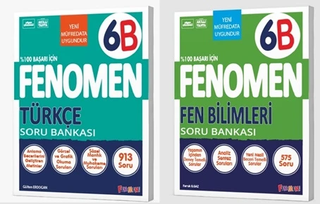 Fenomen Okul 2026 6. Sınıf Türkçe Fen Bilimleri Fenomen Soru Seti Güncel Müfredat ürün görseli