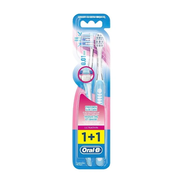 Oral B Ultra Thin Hassas Diş Fırçası 1+1 Hediyeli