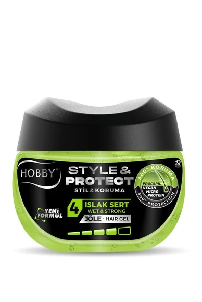 Hobby Saç Jölesi Style Protect Islak Sert Tutuş 400 Ml - 1