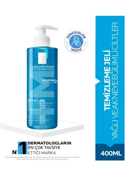 La Roche-Posay Effaclar Yüz Yıkama Jeli Yağlı Ve Hassas Ciltler İçin 400 Ml