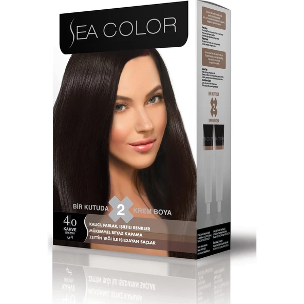 Sea Color Saç Boyası 4/0 Kahve ürün görseli 1