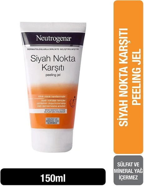 Neutrogena Siyah Nokta Karşıtı Peeling Jel 150 Ml ürün görseli
