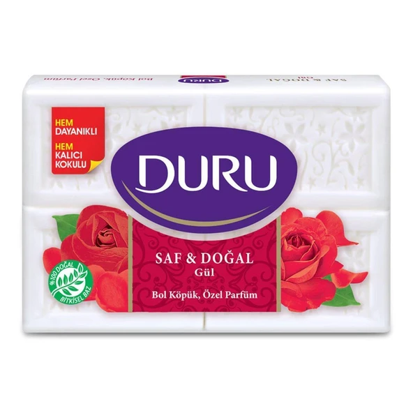 Duru Banyo Sabunu Saf Doğal Gül 4 Lü 600gr ürün görseli 1