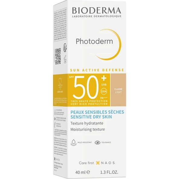 Bıoderma Spf50+ Photoderm Renkli Güneş Kremi Lıght 40 Ml Skt:2026