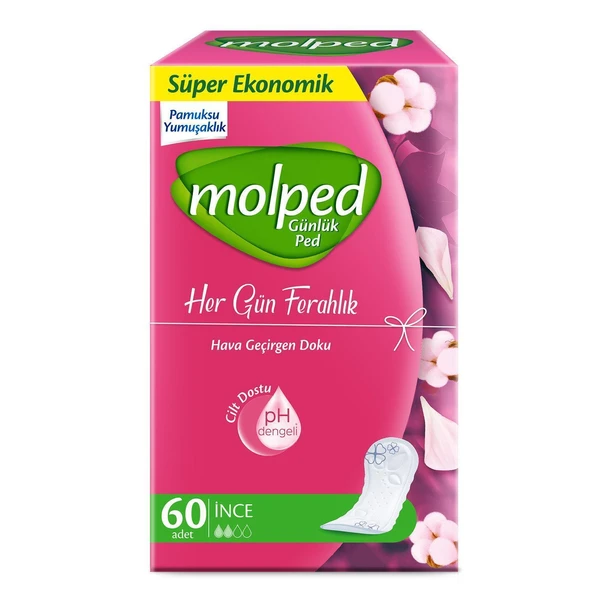 Molped Günlük Ped Her Gün Ferahlık 60 Lı ürün görseli