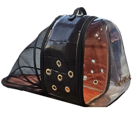 Glipet Fileli Rugan Astronot Kedi Taşıma Çantası - Şık, Konforlu ve Seyahat Onaylı - 4