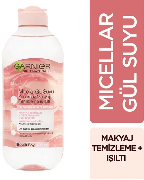 Garnıer Micellar Gülsuyu Kusursuz Makyaj Temizleme Suyu 400 Ml ürün görseli