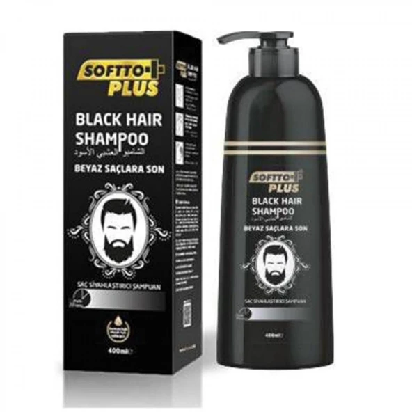 Softto Plus Şampuan Black Haır Saç Siyahlaştırıcı 350 Ml ürün görseli