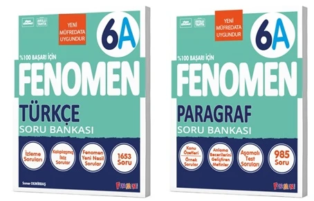 Fenomen Okul 2026 6. Sınıf Türkçe + Paragraf A Serisi Soru Seti 2 Kitap Güncel Müfredat ürün görseli