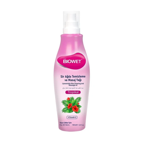 Bıowet Sir Ağda Temizleme Ve Masaj Yağı Tropikal Sprey 150 Ml - 1