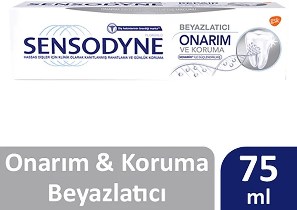 Sensodyne Onarım Koruma Beyazlatıcı Diş Macunu 75 Ml ürün görseli 1