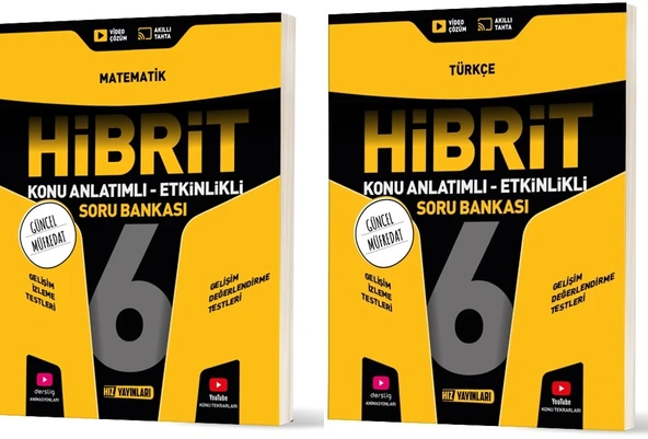 Hız 2026 6. Sınıf Matematik + Türkçe Hibrit - Konu Seti 2 Kitap ürün görseli