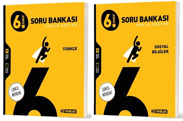 Hız 2026 6. Sınıf Türkçe + Sosyal Bilgiler Soru Bankası Seti 2 Kitap ürün görseli