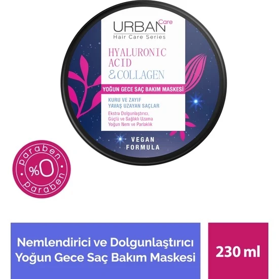 Urban Care Saç Bakım Maskesi Hyaluronıc Acıd Collagen 230 Ml ürün görseli 1