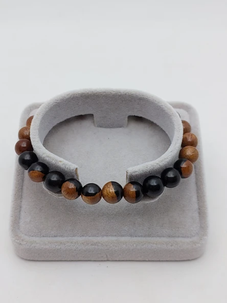 Abanoz Ağacı Bileklik 8mm (56540) - Resim 3