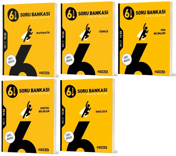 Hız 2026 6. Sınıf Matematik Türkçe Fen Sosyal İngilizce Soru Bankası Seti 5 Kitap ürün görseli
