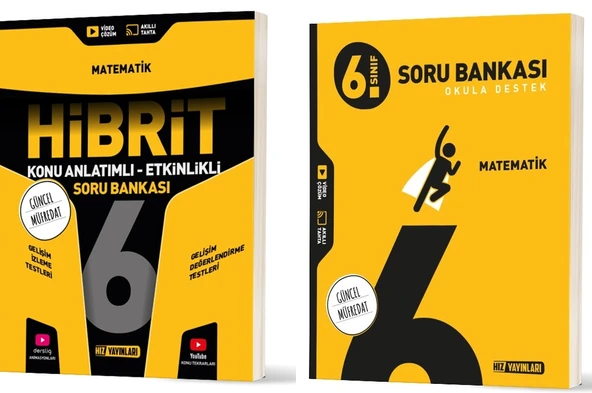 Hız 2026 6. Sınıf Matematik Soru + Hibrit - Konu Seti 2 Kitap ürün görseli