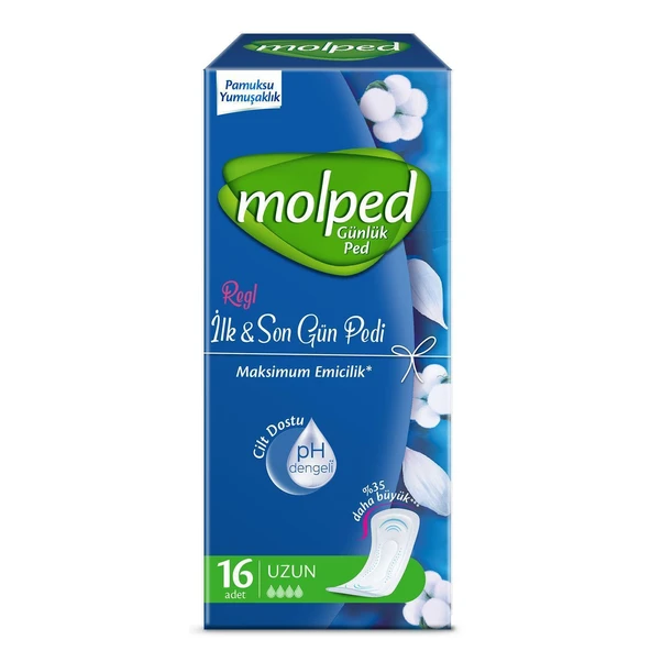 Molped Günlük Ped İlk Son Gün Uzun 16 Lı ürün görseli