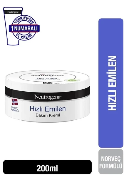 Neutrogena Hızlı Emilen Bakım Kremi 200 Ml Yeni