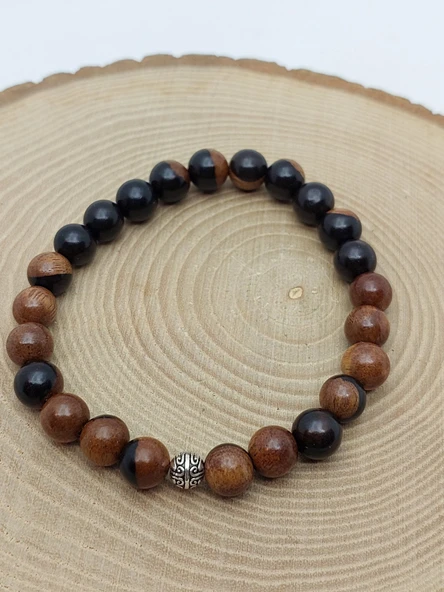 Abanoz Ağacı Bileklik 8mm (56540) - Resim 2