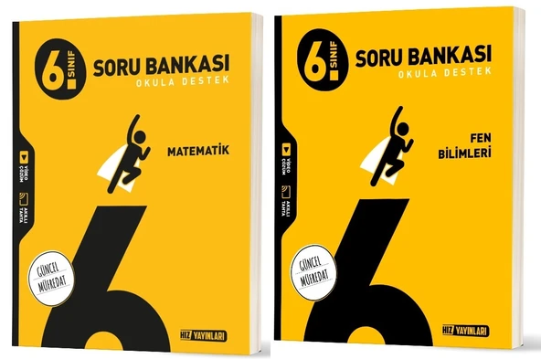 Hız 2026 6. Sınıf Matematik + Fen Bilimleri Soru Bankası Seti 2 Kitap ürün görseli