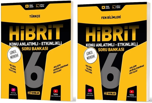 Hız 2026 6. Sınıf Türkçe + Fen Bilimleri Hibrit - Konu Seti 2 Kitap ürün görseli