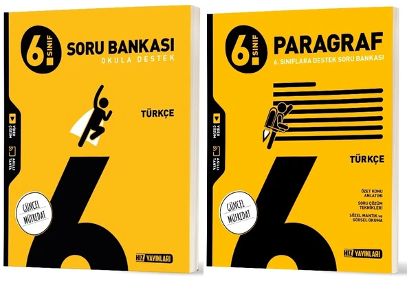 Hız 2026 6. Sınıf Türkçe + Paragraf Soru Bankası Seti 2 Kitap ürün görseli