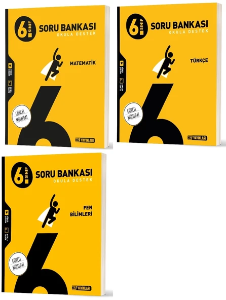 Hız 2026 6. Sınıf Matematik + Türkçe + Fen Soru Bankası Seti 3 Kitap ürün görseli