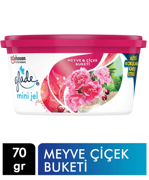 Glade Mini Jel Oda Kokusu Meyve Çiçek Buketi 70 Gr ürün görseli
