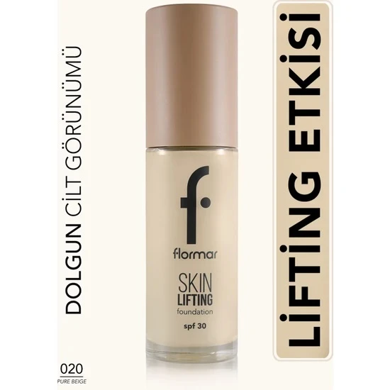 Flormar Skın Lıftıng Foundation 020 Pure Beıge 30 Ml ürün görseli