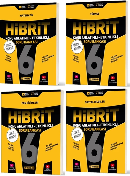 Hız 2026 6. Sınıf Matematik Türkçe Fen Sosyal Hibrit - Konu Seti 4 Kitap ürün görseli