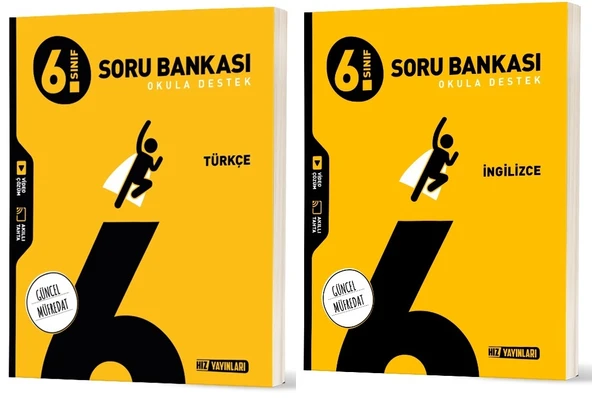 Hız 2026 6. Sınıf Türkçe + İngilizce Soru Bankası Seti 2 Kitap ürün görseli