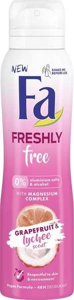 Fa Freshly Free Grapefruıt Ve Lychee Bayan Deodorant 150 Ml