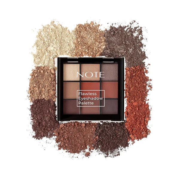 Note Flawless Eyeshadow Palette 9 Lu Göz Farı 01 Sunset Shine